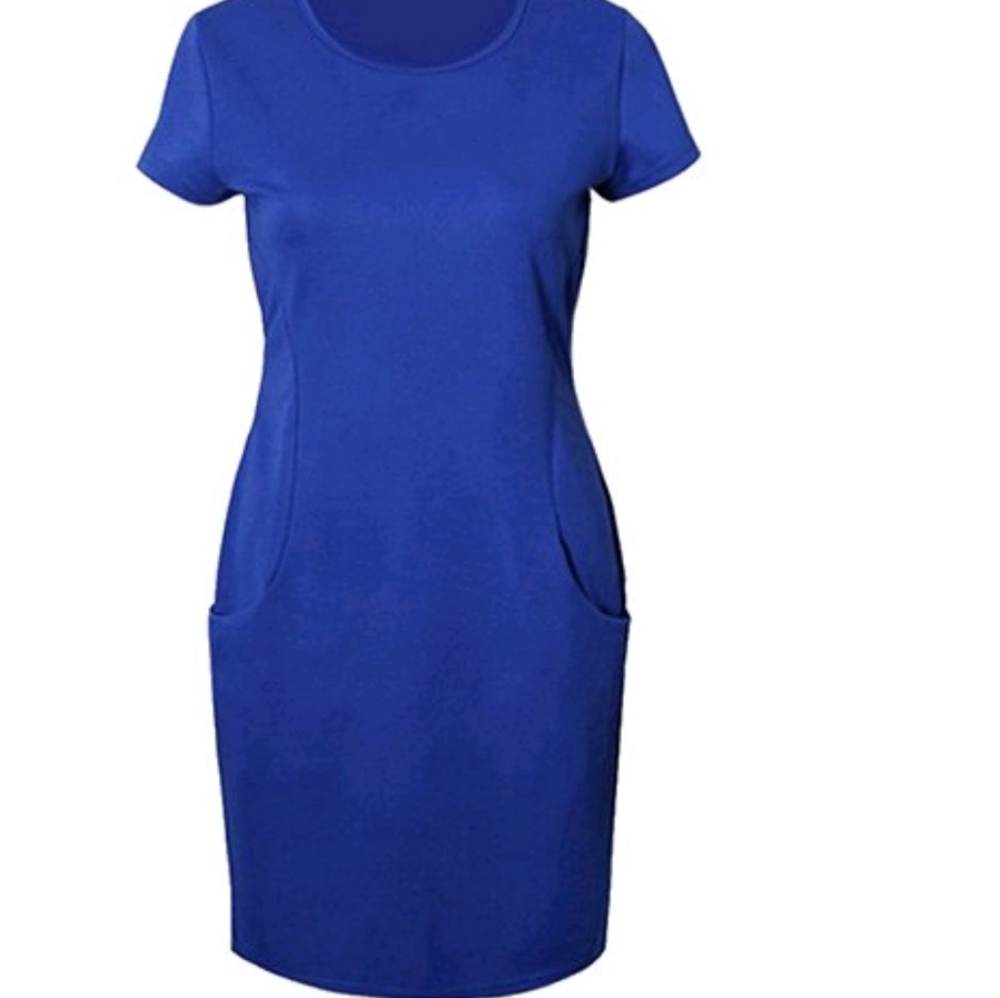 Mini dress with side pockets